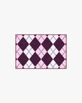 143 Argyle Burgundy & Pink Rug by Humberto Leon