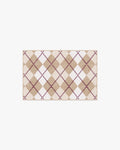 143 Argyle Khaki & Cream Rug by Humberto Leon
