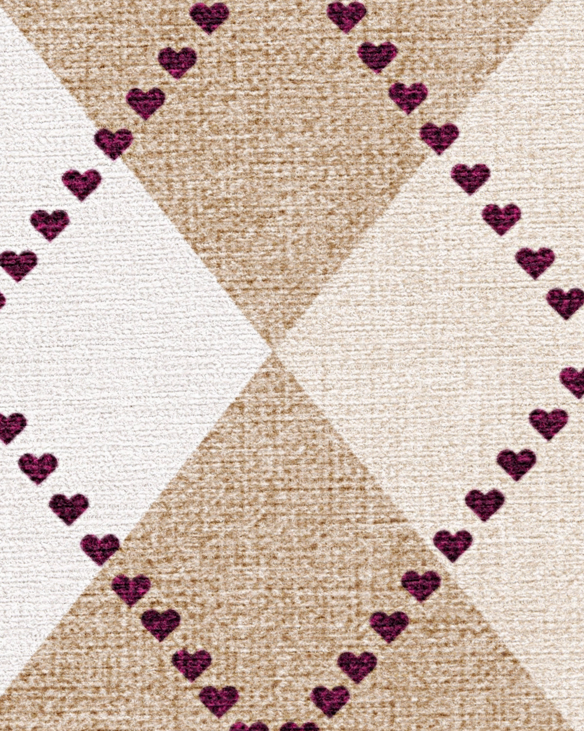143 Argyle Khaki & Cream Flatwoven Rug by Humberto Leon