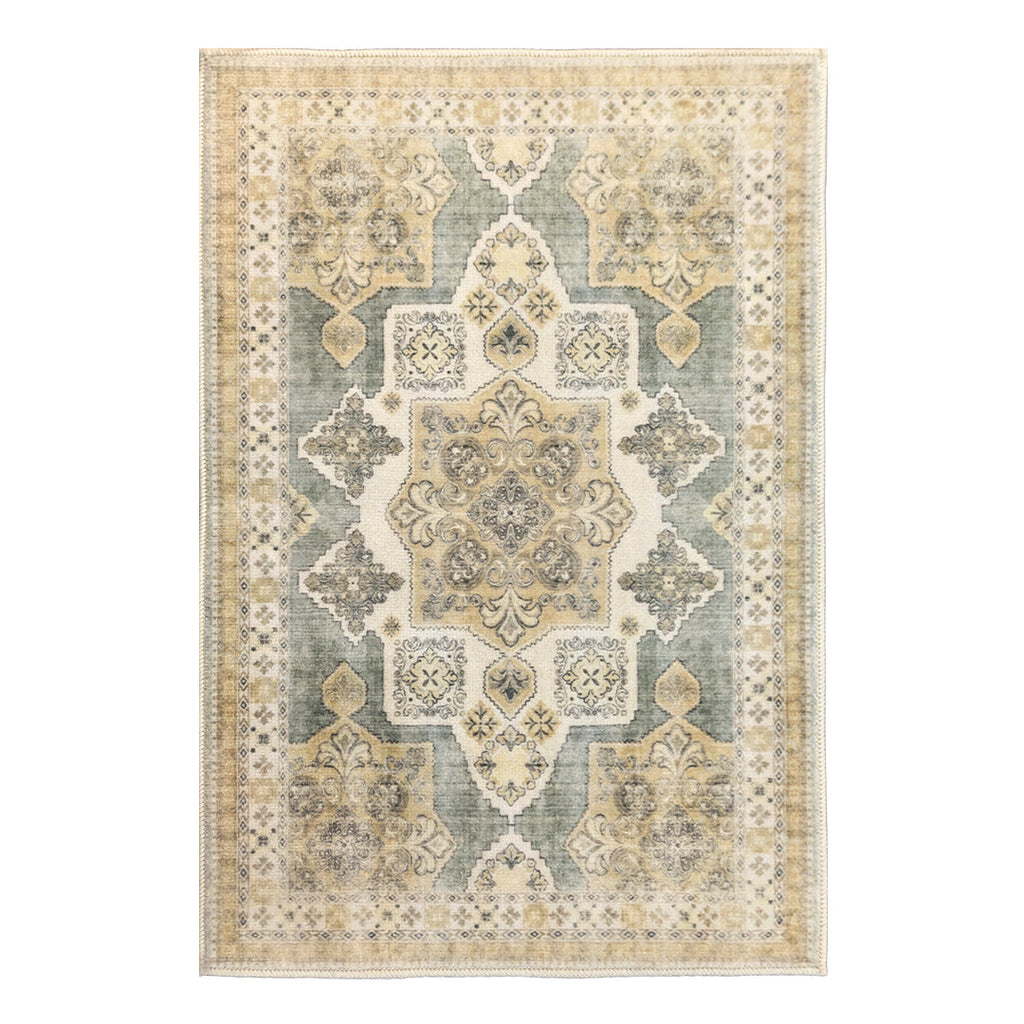 Muddy Carpet Monarch Washable Area Rugs for Living Room, Bedroom & Dining Room – Modern Soft Low Pile Non Slip Carpet – Pet Friendly Waterproof Foldable Rugs for Home