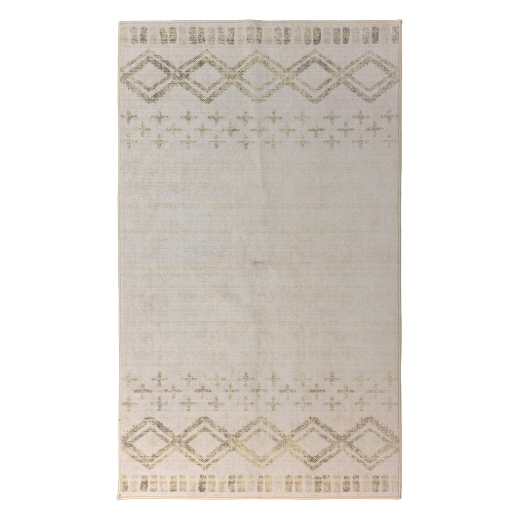 Muddy Carpet Tribal Washable Area Rugs for Living Room, Bedroom & Dining Room – Modern Soft Low Pile Non Slip Carpet – Pet Friendly Waterproof Foldable Rugs for Home