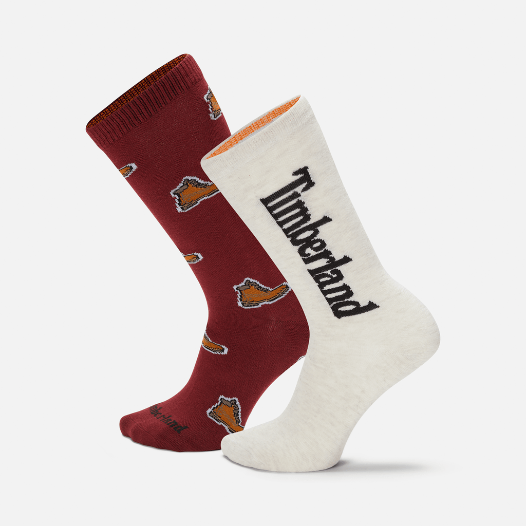 2-Pack Timberland® All Over Print Crew Sock