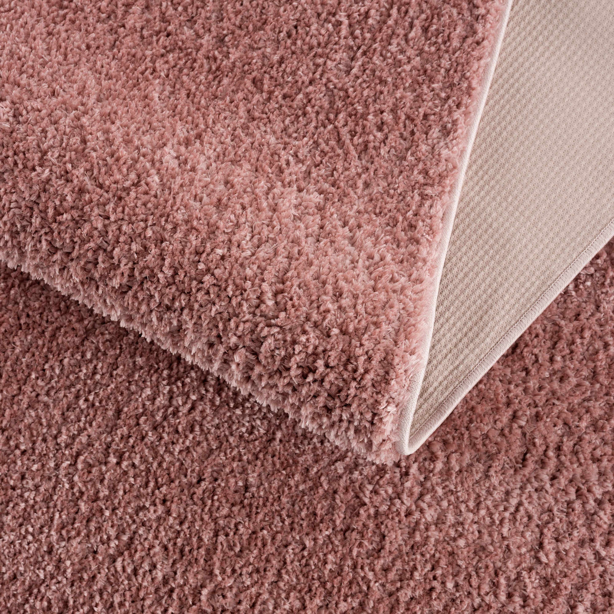 Judy Pink Plush Washable Area Rug