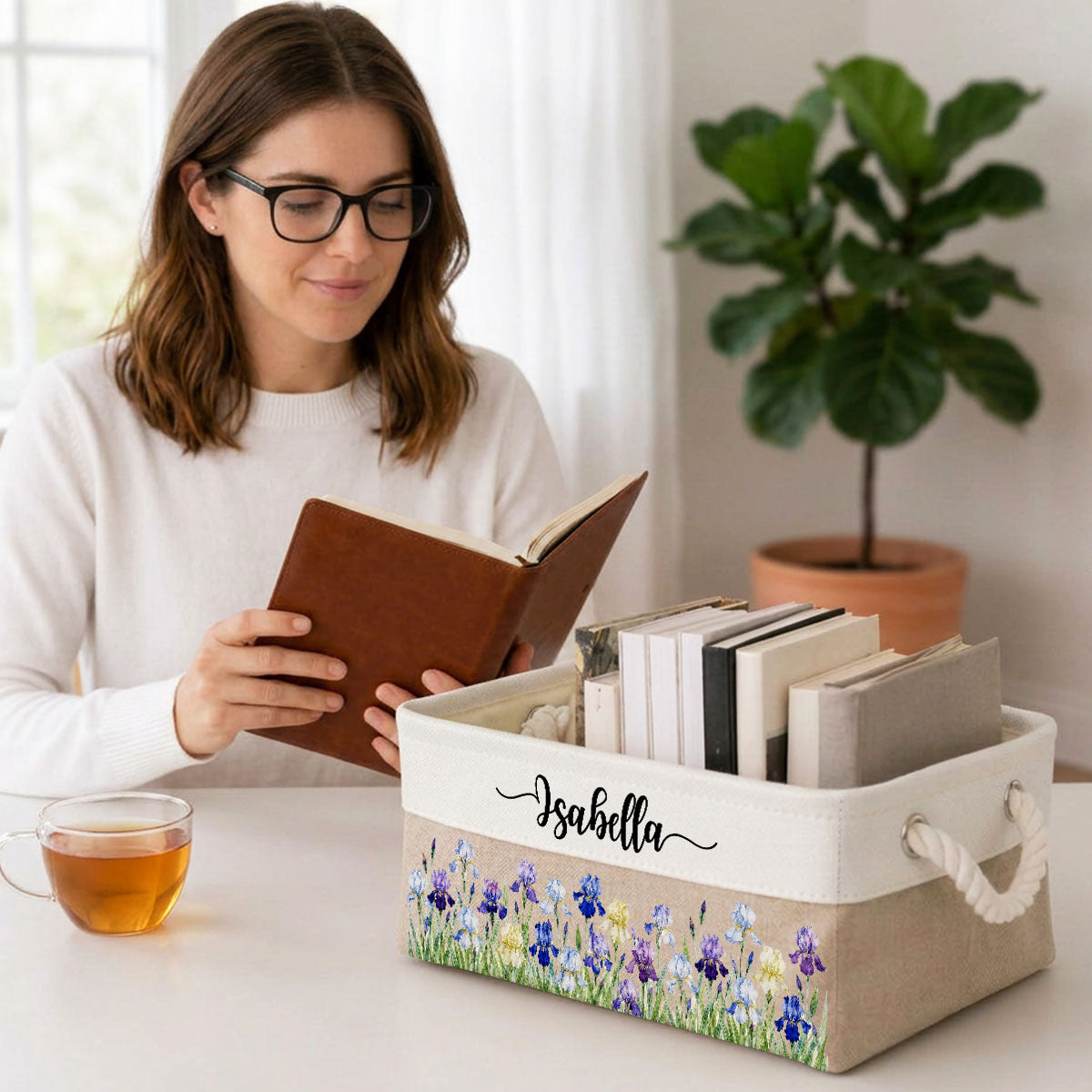 A Garden Full Of Love 1 - Personalized Storage Basket