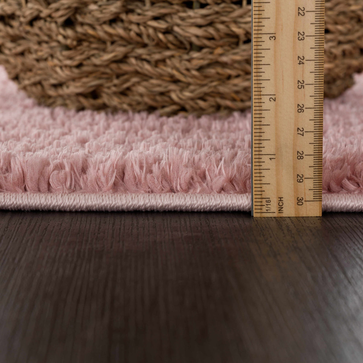 Judy Pink Plush Washable Area Rug