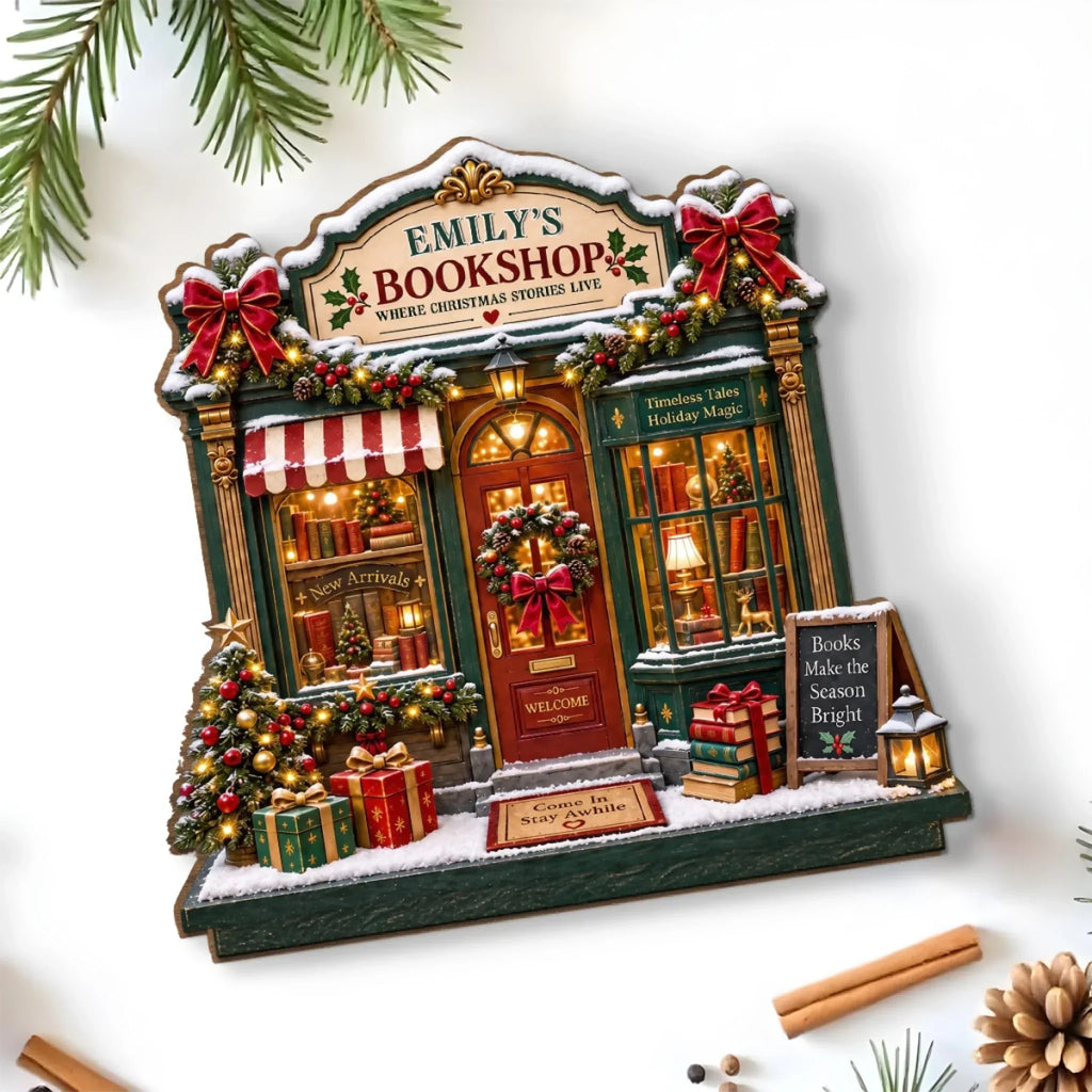A Cozy Place For Stories - Personalized 2-Layer Wood Plaque With Flat Base