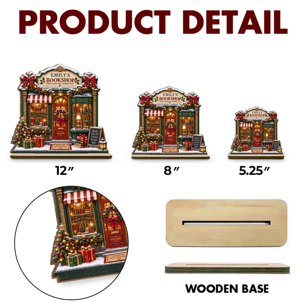 A Cozy Place For Stories - Personalized 2-Layer Wood Plaque With Flat Base