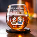 A Woman Cannot Survive On Wine Alone - Personalized Wine Glass