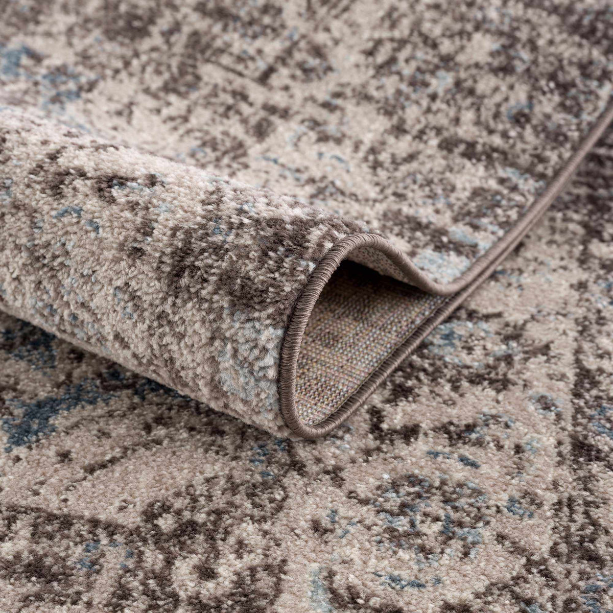 Peeta Dark Brown Medallion Area Rug - Clearance