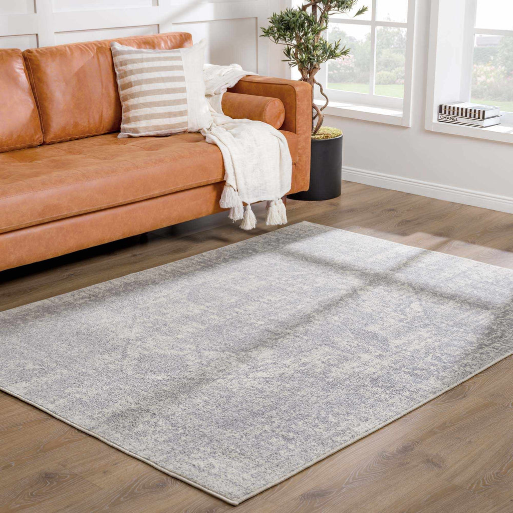 Peeta Gray Medallion Area Rug - Clearance
