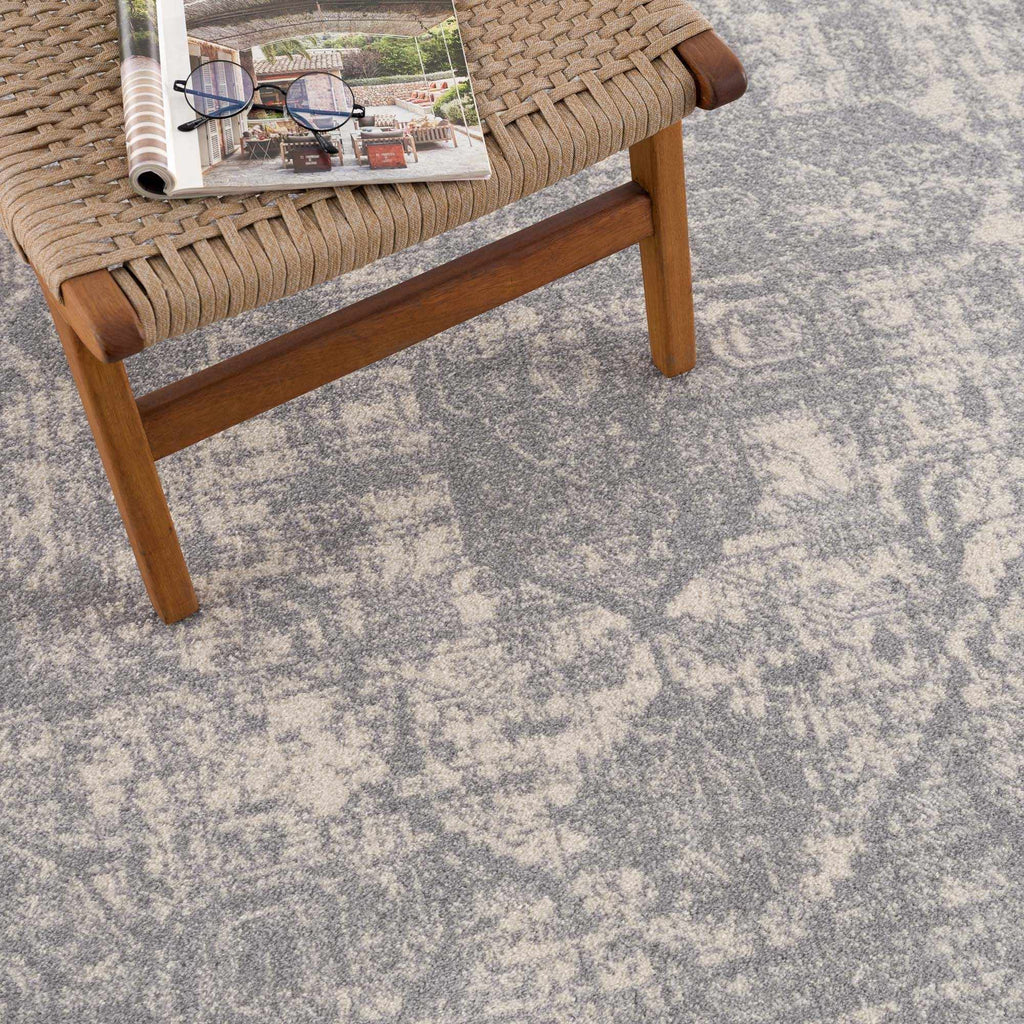 Peeta Gray Medallion Area Rug - Clearance