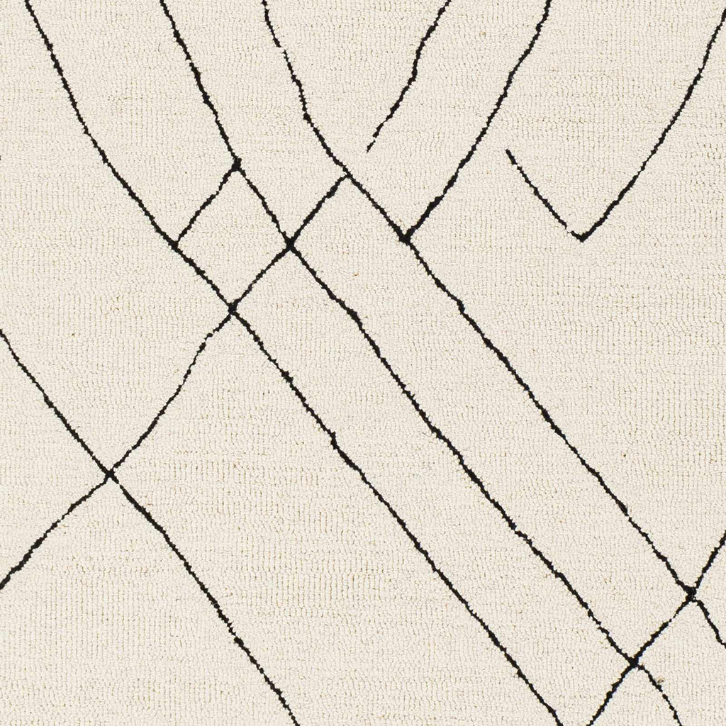 Alaca Arsenal Cream Hand Tufted Wool Area Rug