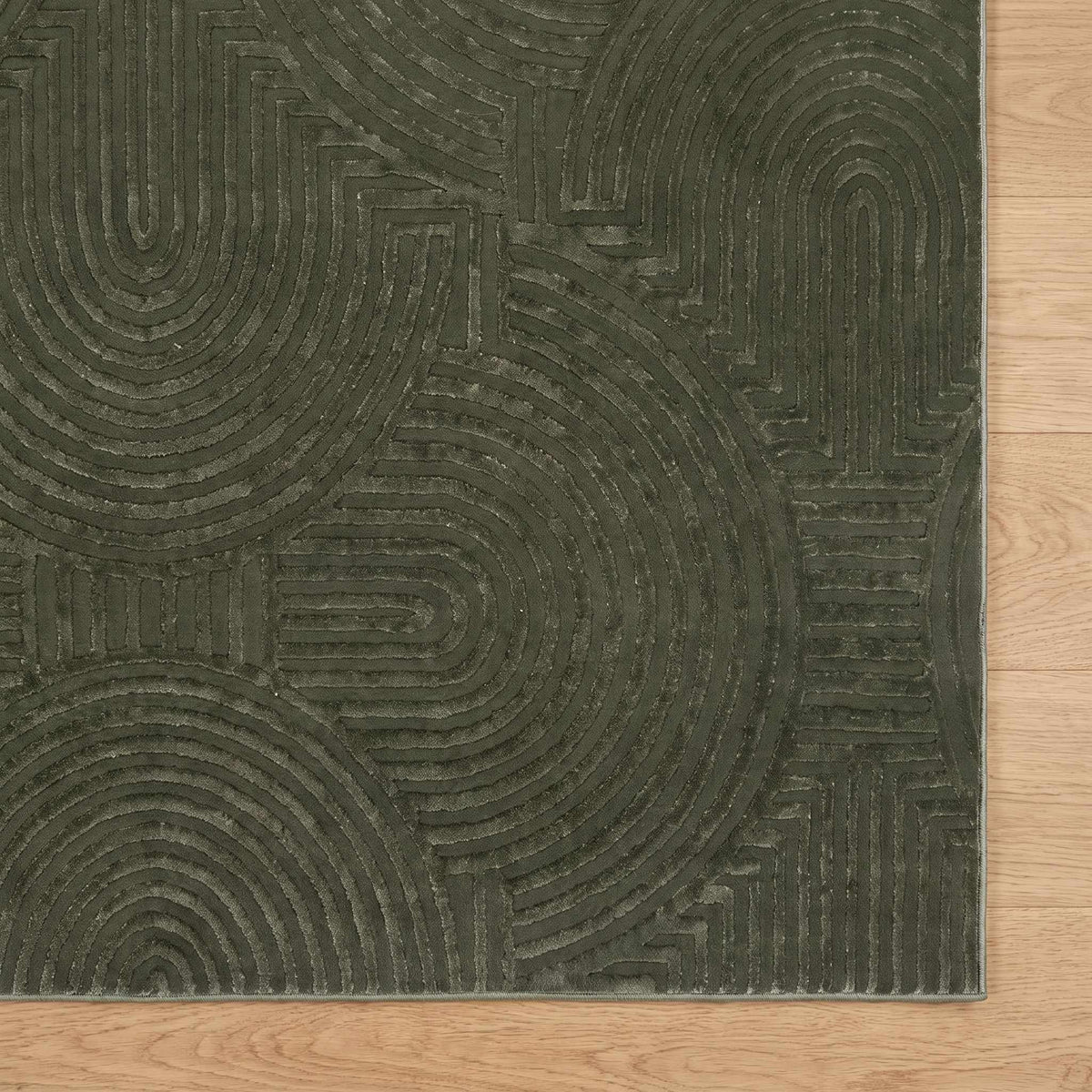 Aucoin Beige Rainbow Washable Area Rug