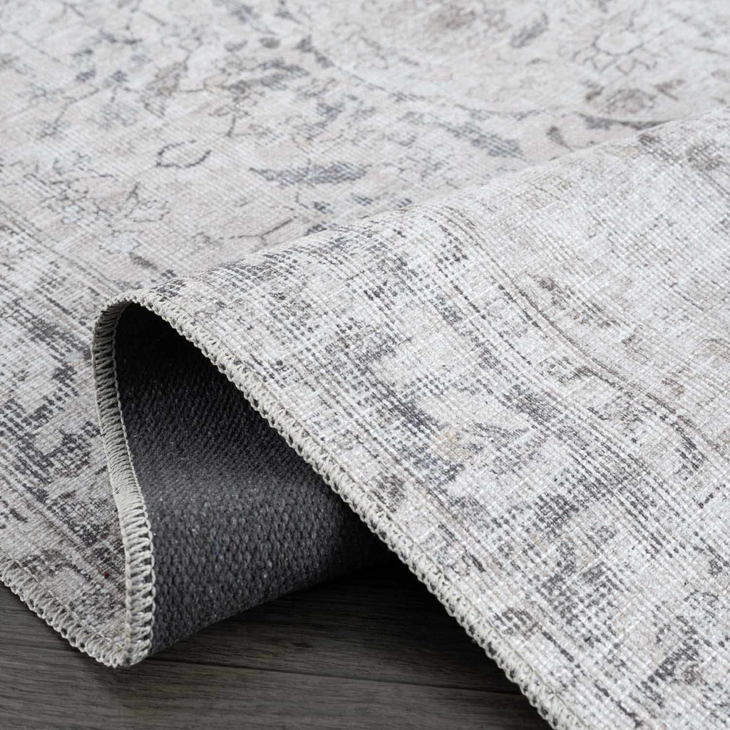 Haile Green & Pink Washable Area Rug - Clearance