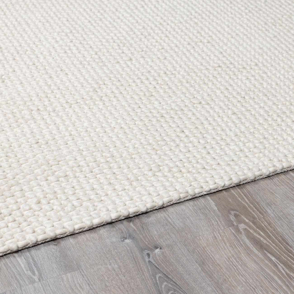 Lucerne Plain Cream Wool Rug LNE-1000