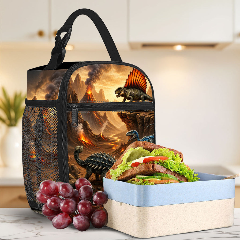 3D Dinosaur Adventure - Personalized Insulated Lunch Bag
