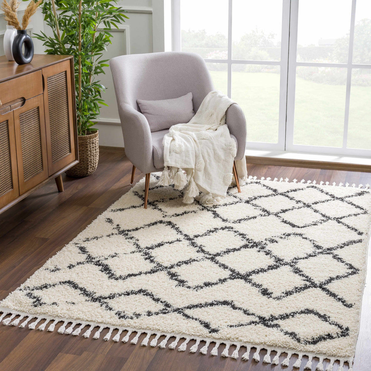 Wallagrass Moroccan Shag Rug - Clearance