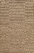 Idaho Broken-Striped Brown Area Rug