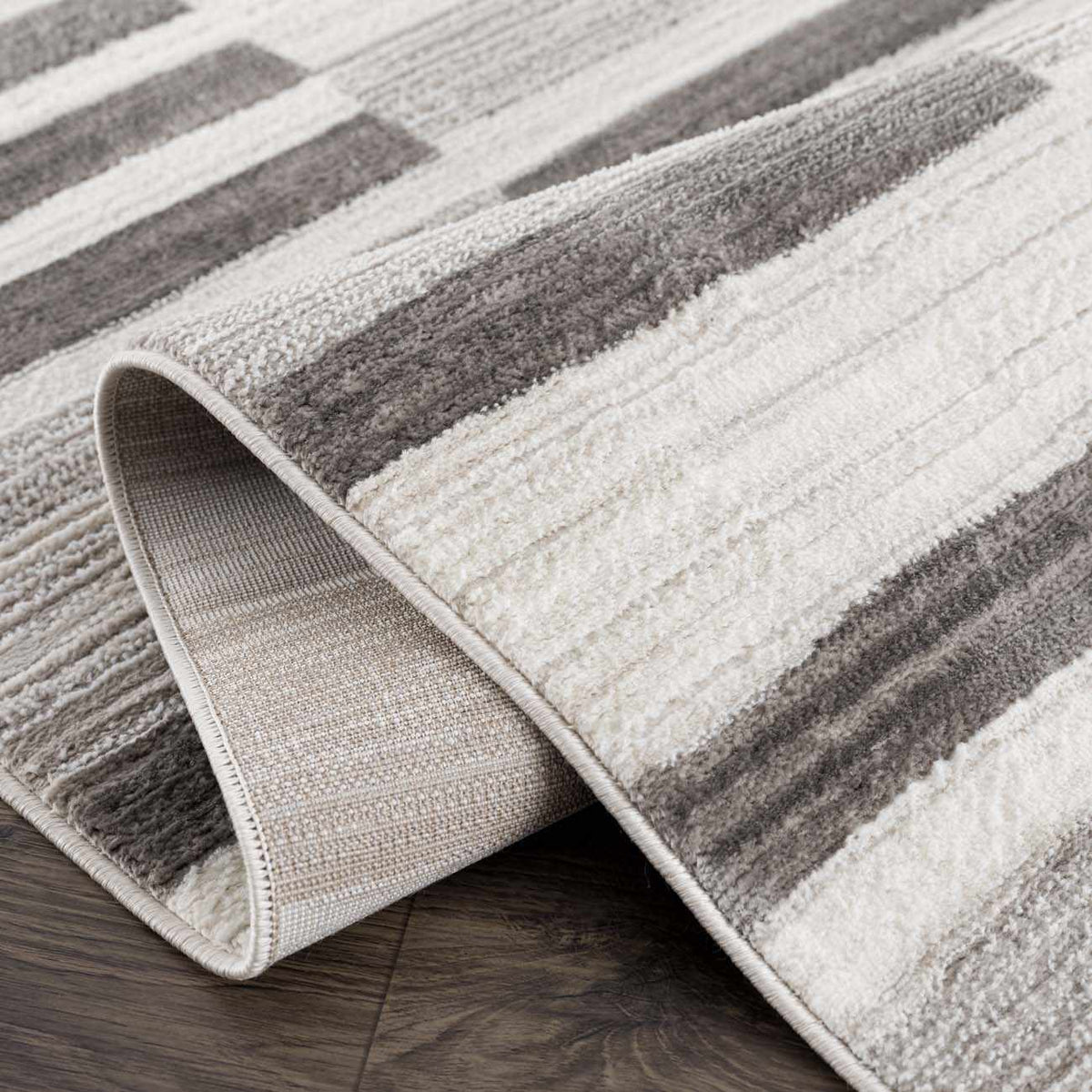 Bojana Broken-Striped Area Rug - Clearance