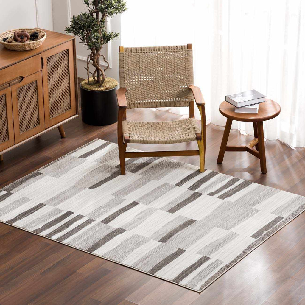 Bojana Broken-Striped Area Rug - Clearance