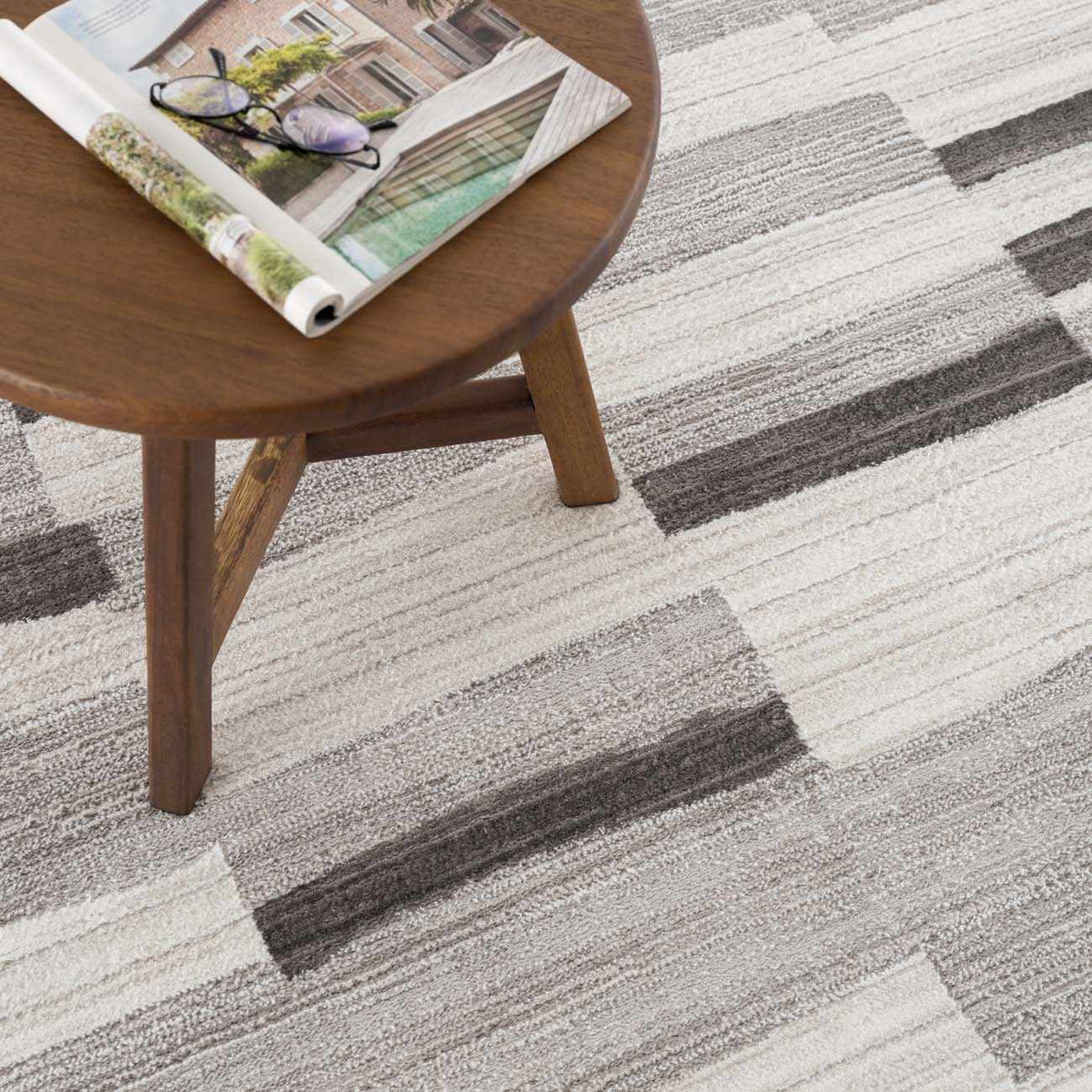 Bojana Broken-Striped Area Rug - Clearance