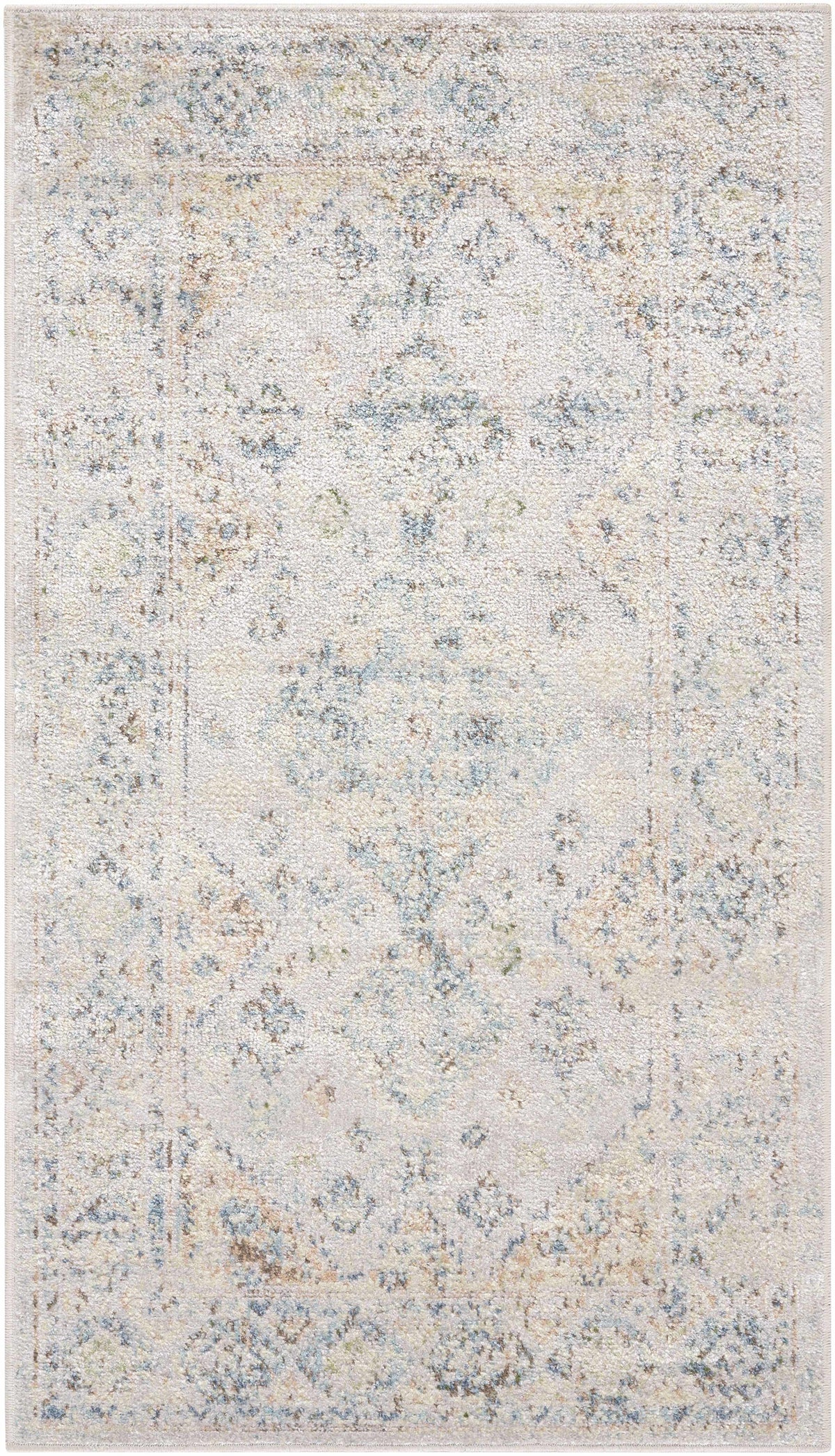Bhavya Cream Washable Area Rug