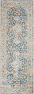 Bhavya Navy Washable Area Rug - Clearance