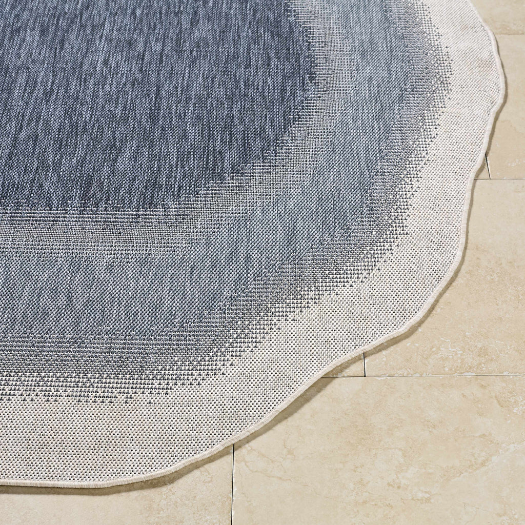 Burian Blue Outdoor Area Rug
