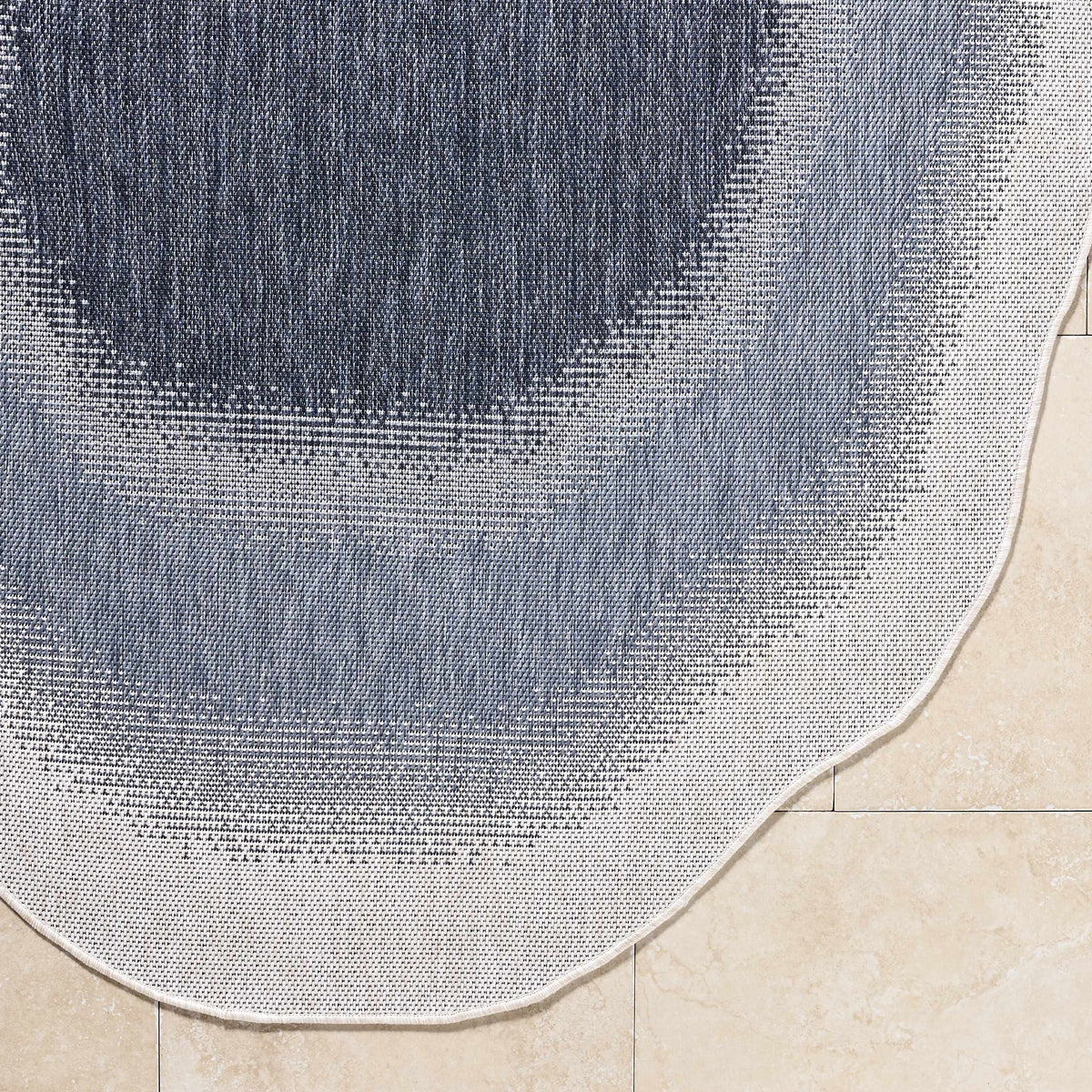 Burian Blue Outdoor Area Rug