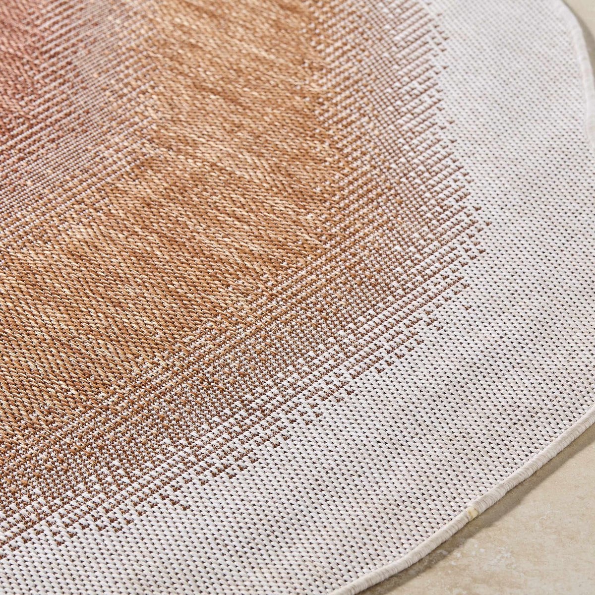 Burian Orange Outdoor Area Rug