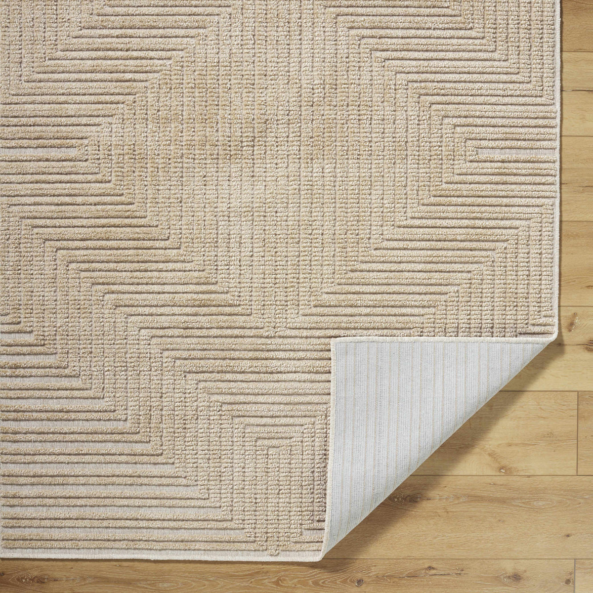 Briana Brown Washable Area Rug