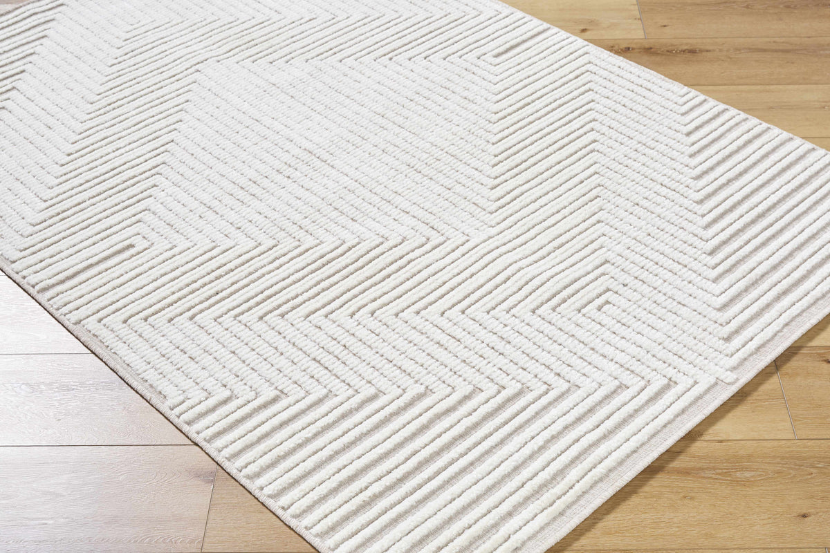 Briana Beige Washable Area Rug