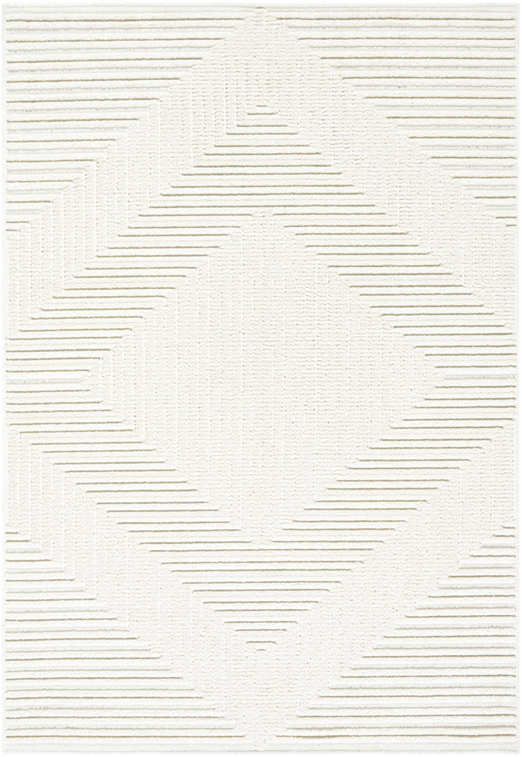Briana Off-White Washable Area Rug