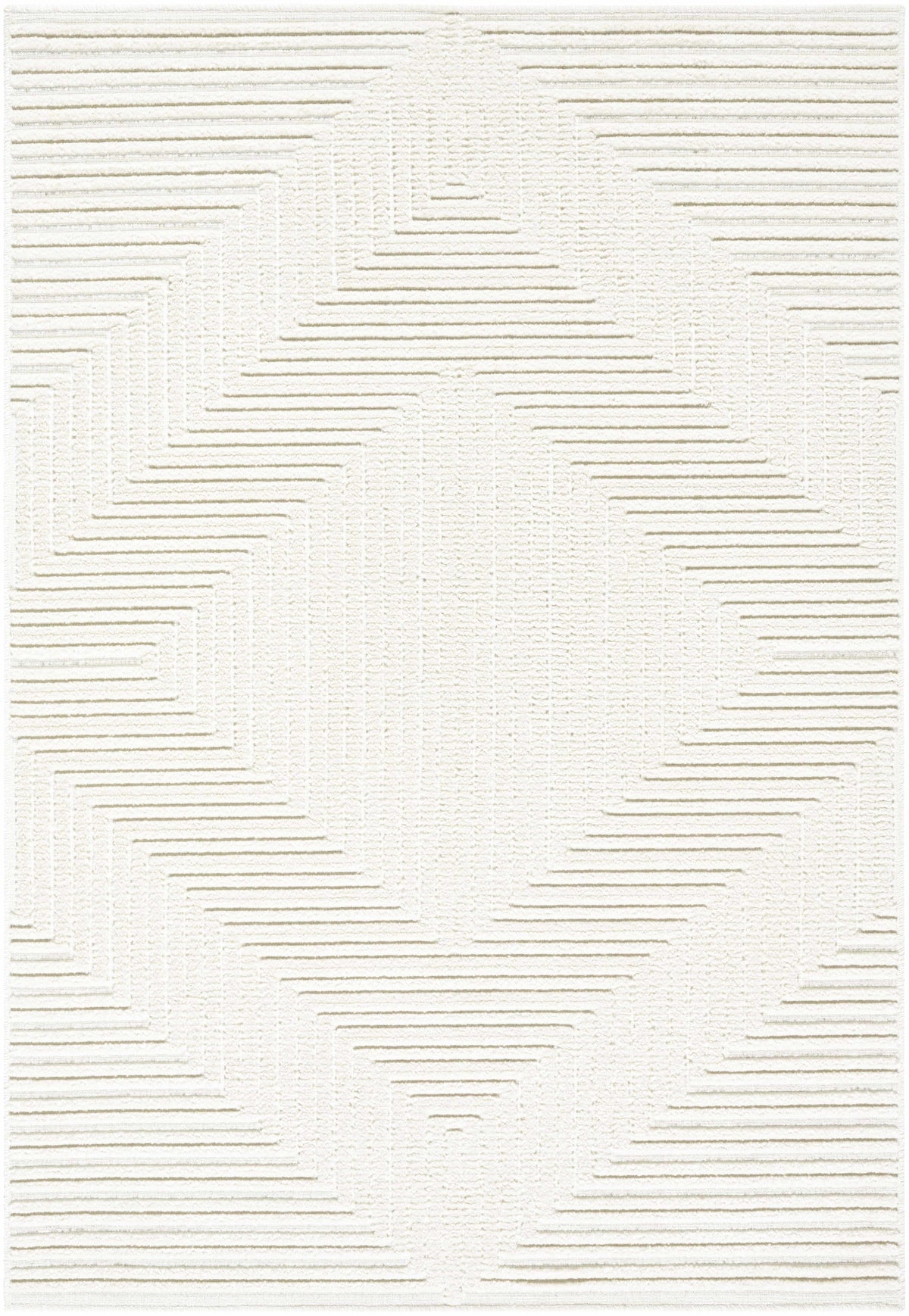 Briana Off-White Washable Area Rug