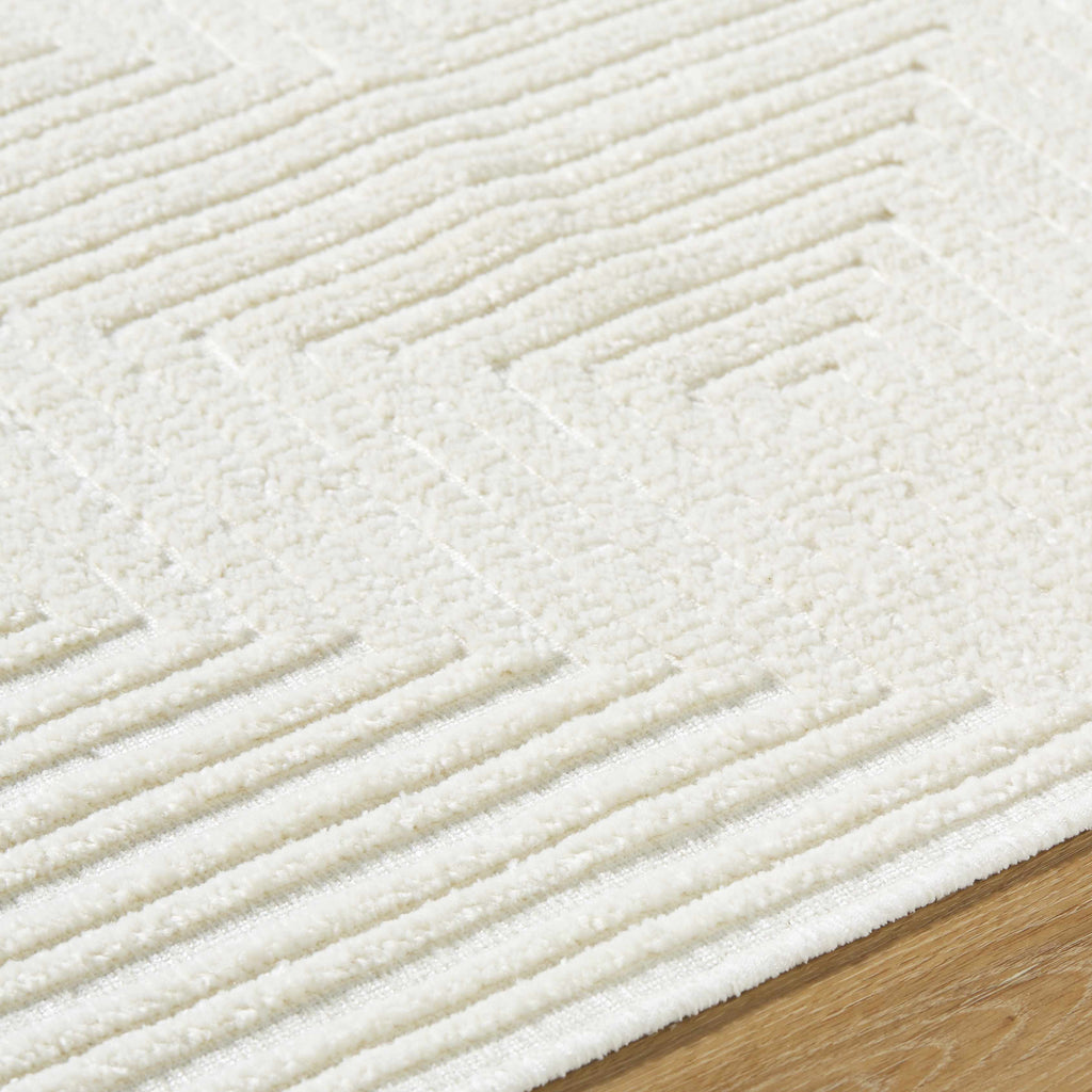Briana Off-White Washable Area Rug