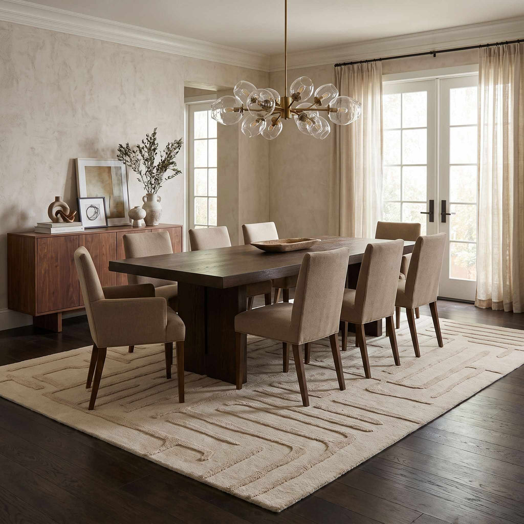 Ancerville Modern Art Deco Handmade Area Rug