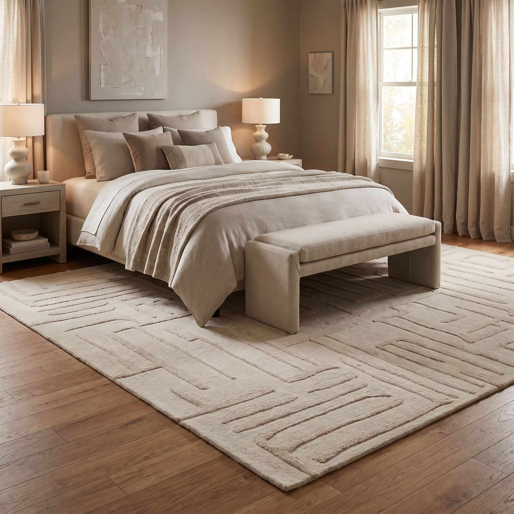 Ancerville Modern Art Deco Handmade Area Rug