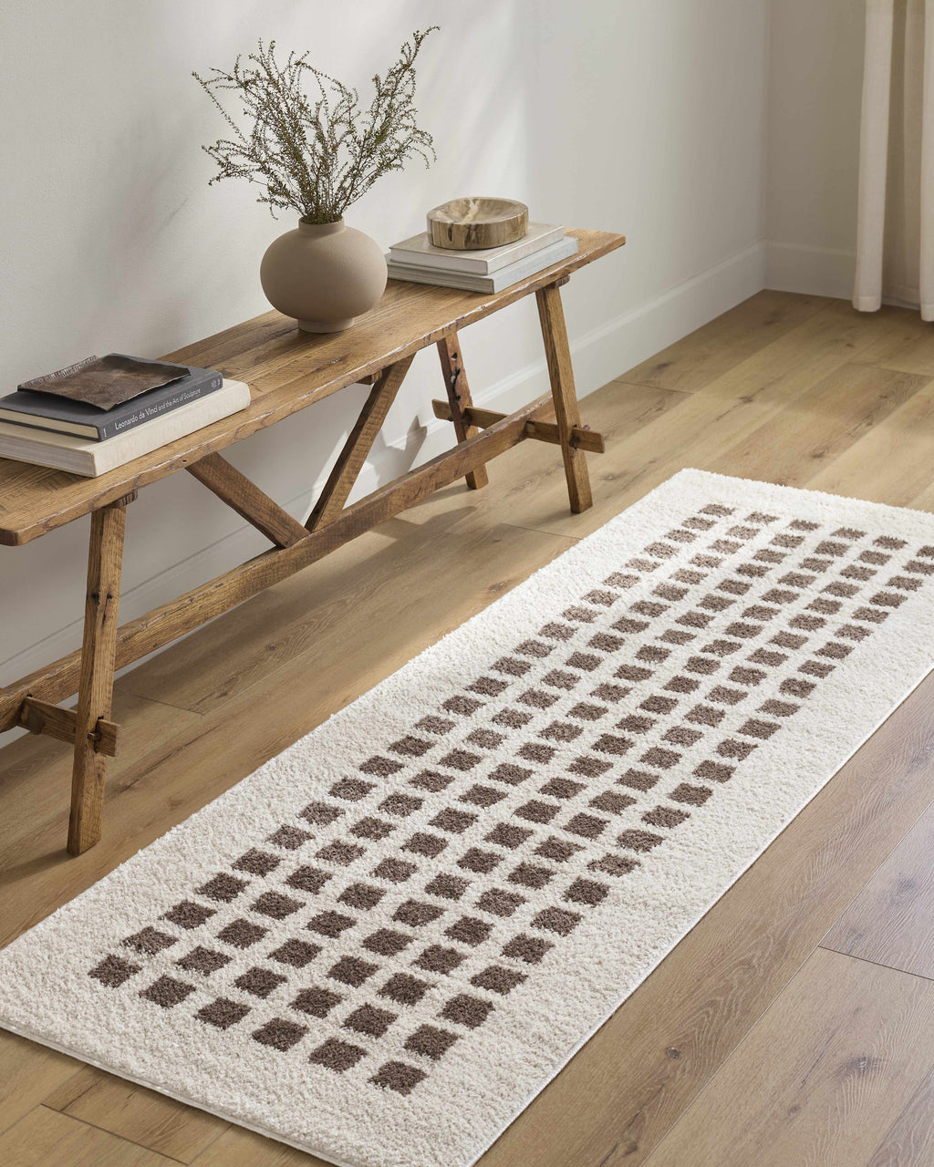 Baback Brown Washable Area Rug