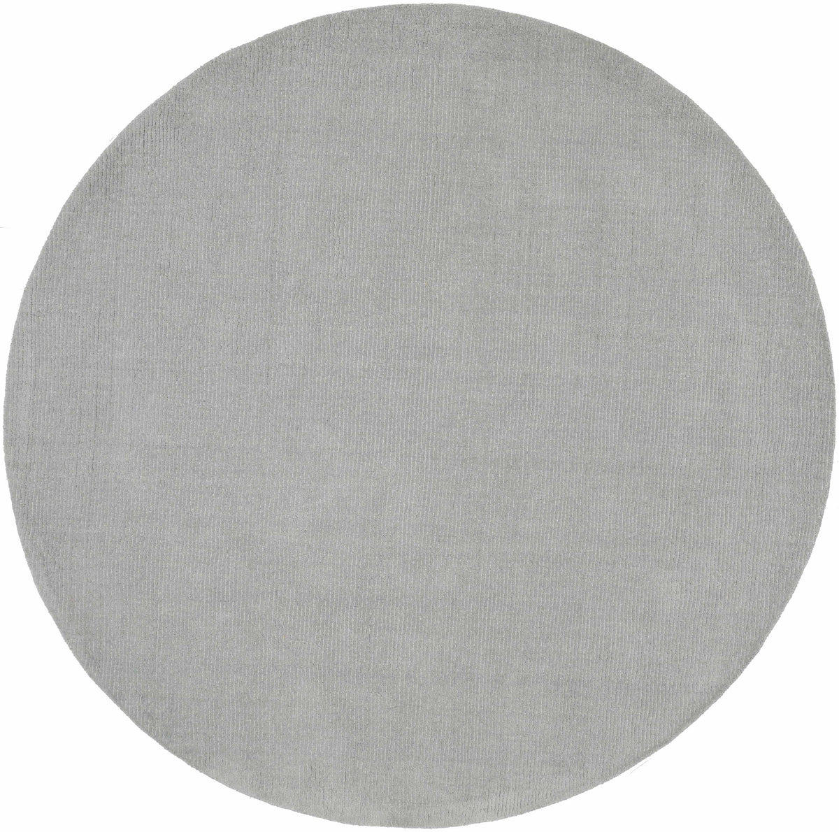 Brockton Solid Light Gray Wool Rug