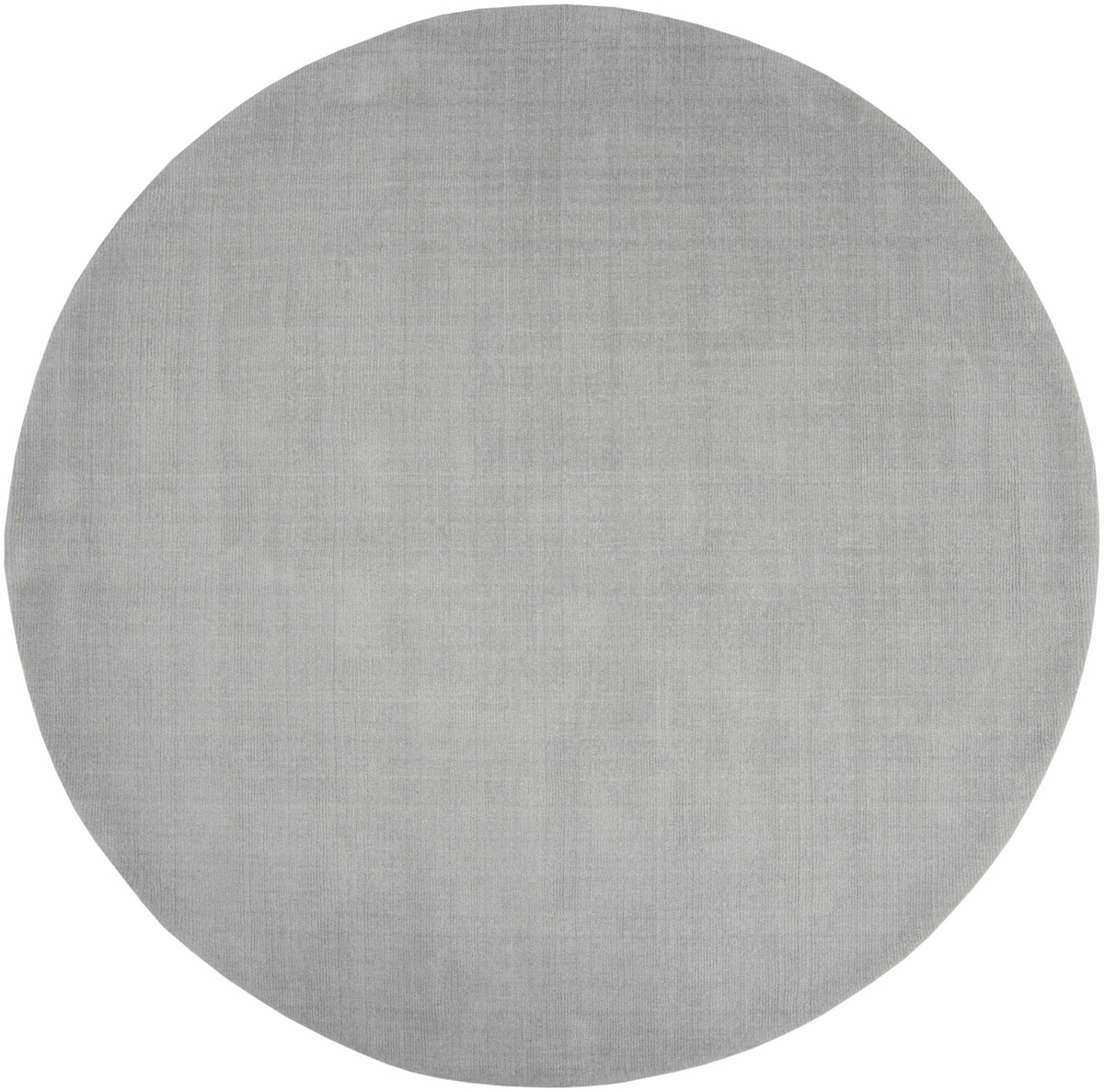 Brockton Solid Light Gray Wool Rug