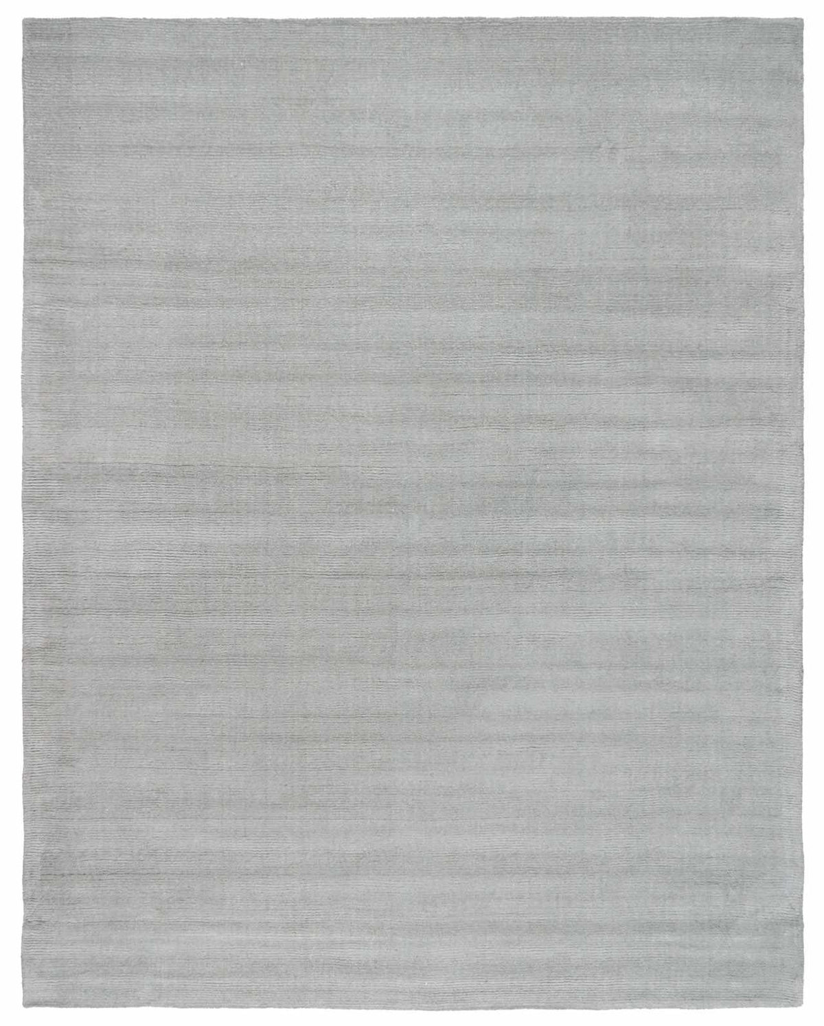 Brockton Solid Light Gray Wool Rug