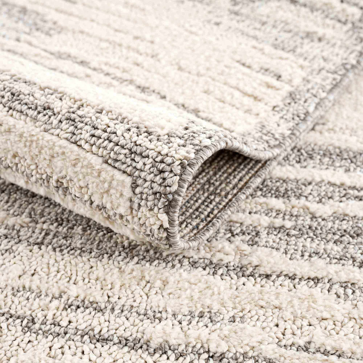 Lave Bone & Taupe Area Rug - Clearance