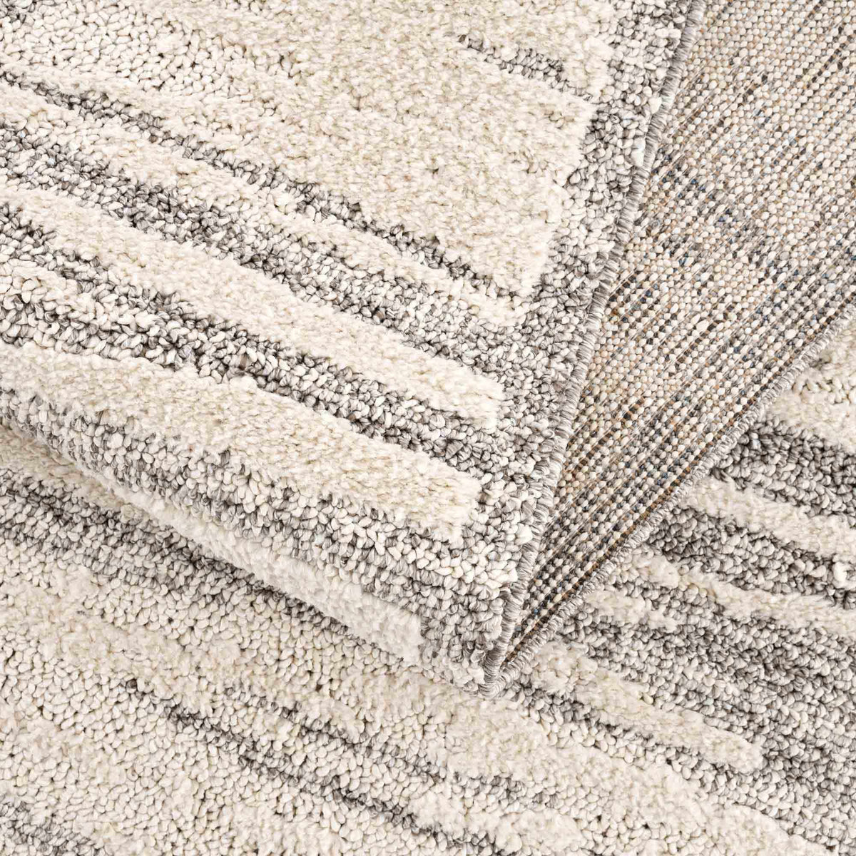 Lave Bone & Taupe Area Rug - Clearance