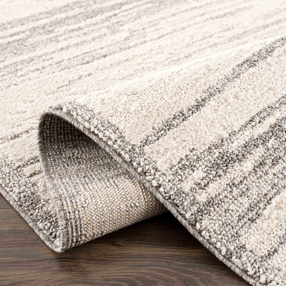 Lave Bone & Taupe Area Rug - Clearance