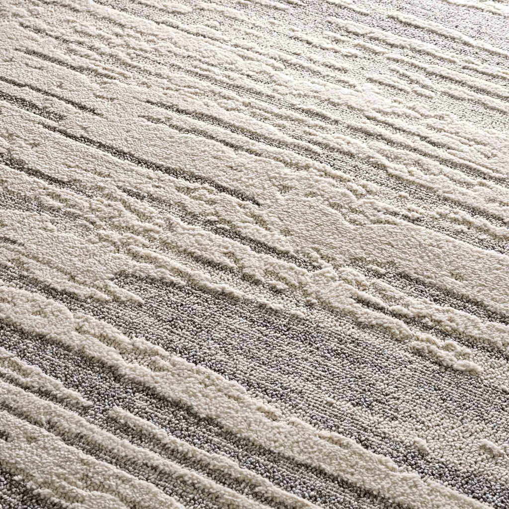 Lave Bone & Taupe Area Rug - Clearance