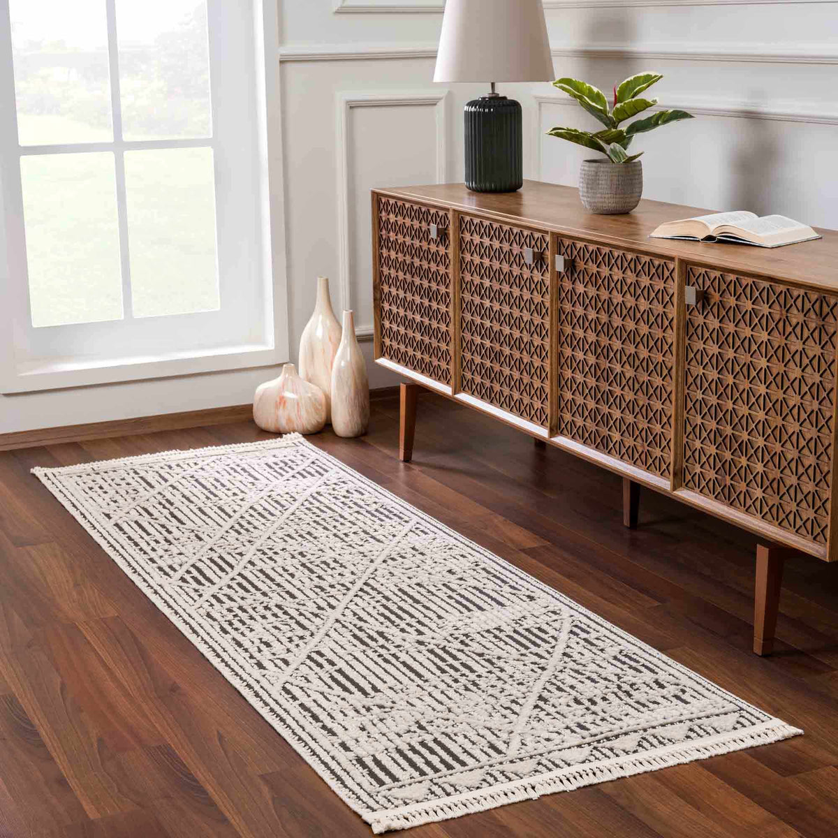Umay Textured Beige Rug - Clearance