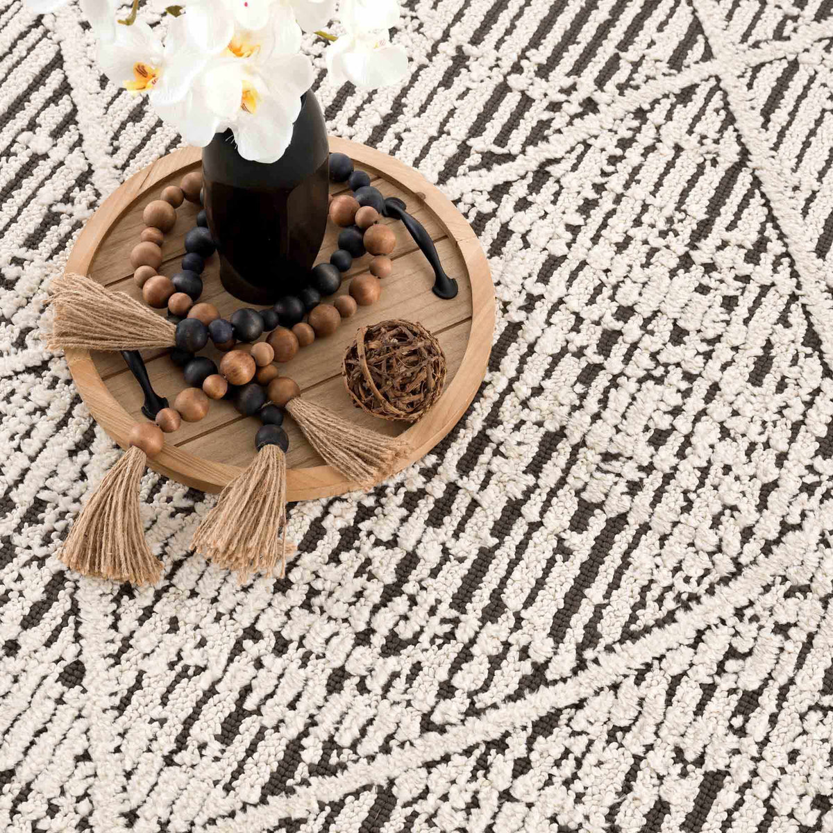 Umay Textured Beige Rug - Clearance