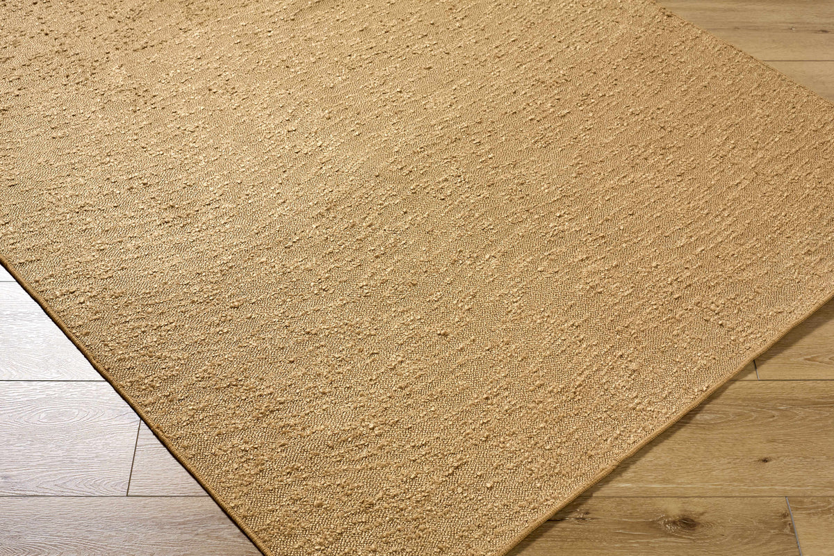 Breena 3D Solid Brown Washable Area Rug