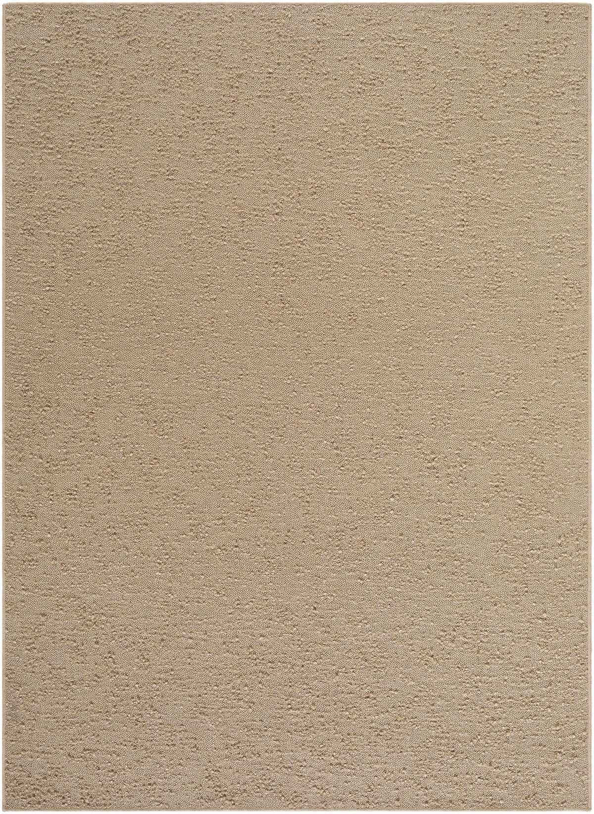 Breena Solid Taupe Washable Area Rug