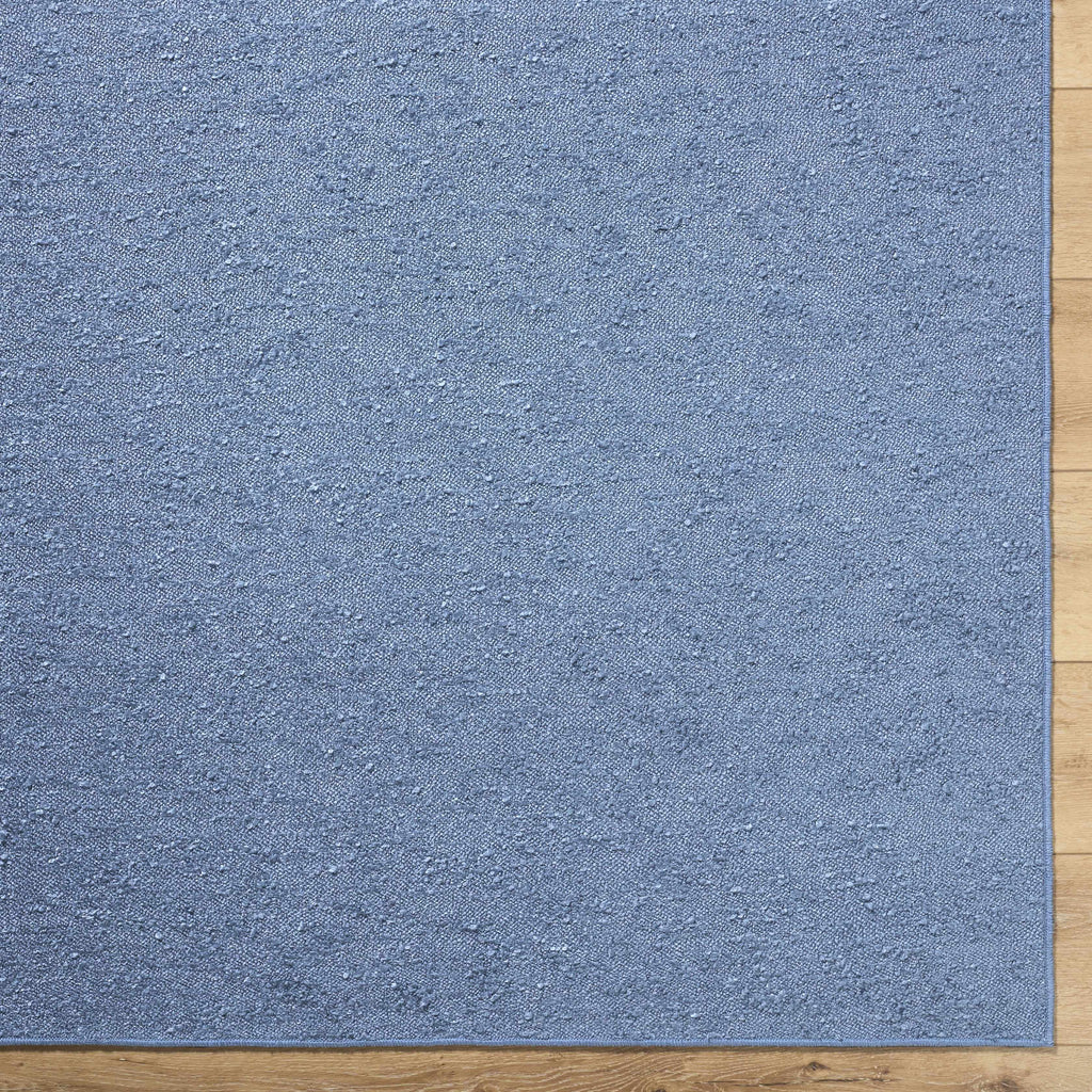 Breena Slate Blue Washable Area Rug
